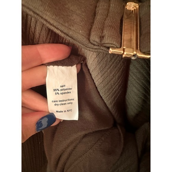 Hutch Sleeveless Fit & Flare Belted Dress in‎ Olive Green Size Medium - Picture 2 of 4